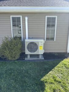 Daikin Aurora cold climate heat pump installed by Metro HVAC in Camp Hill, PA